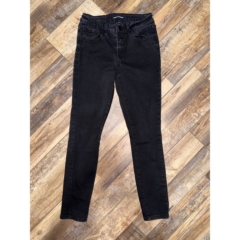 ASHLEY‎ MASON Womens Black High Rise Skinny Jeans Size 3